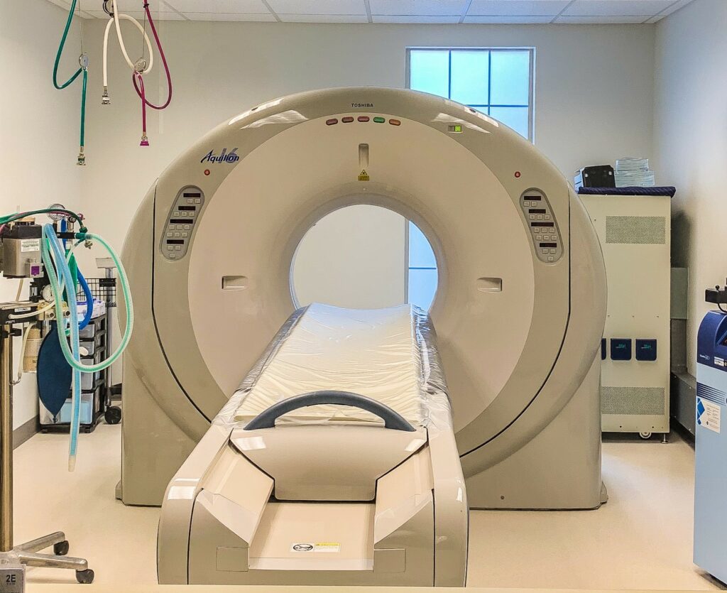 We have Central Oregon’s first and only 16-slice computerized tomography (CT or CAT) scanner for dedicated use on animals.