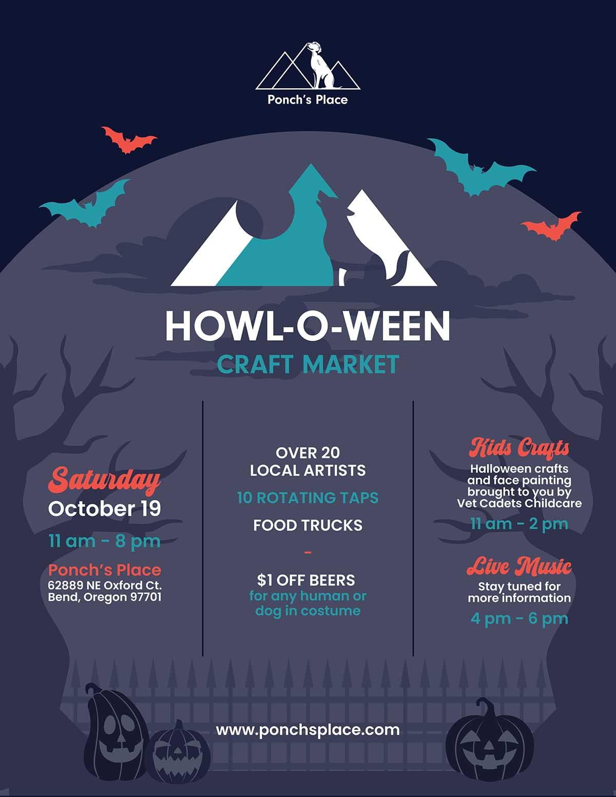 Howl-o-ween Craft Market Event