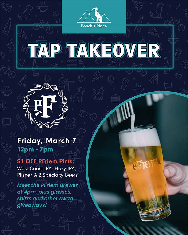 PFriem Tap Takeover Flier